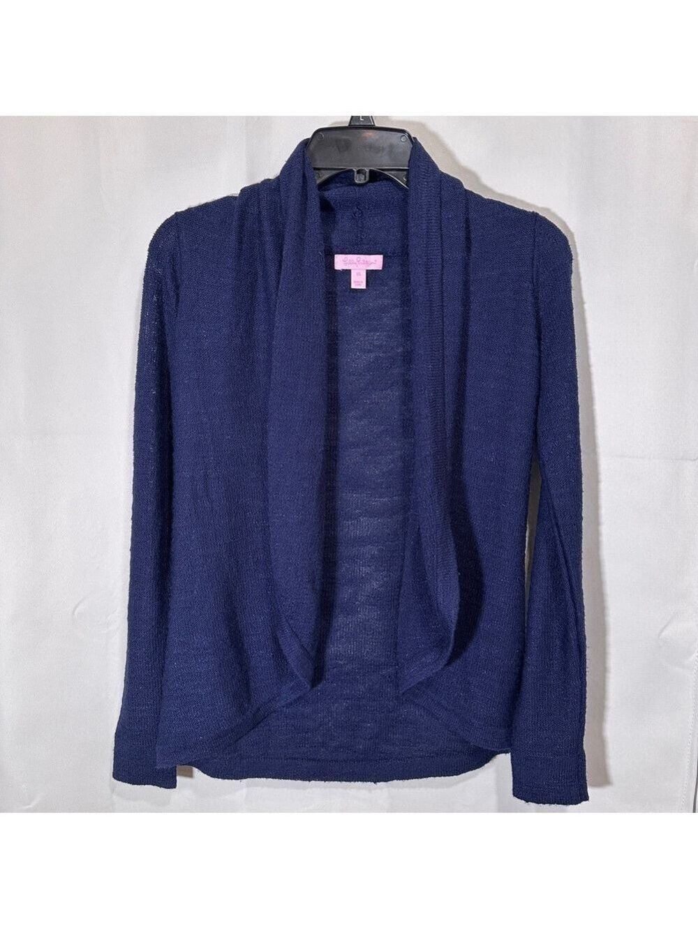 Lilly Pulitzer Navy Blue Open Front Cardigan